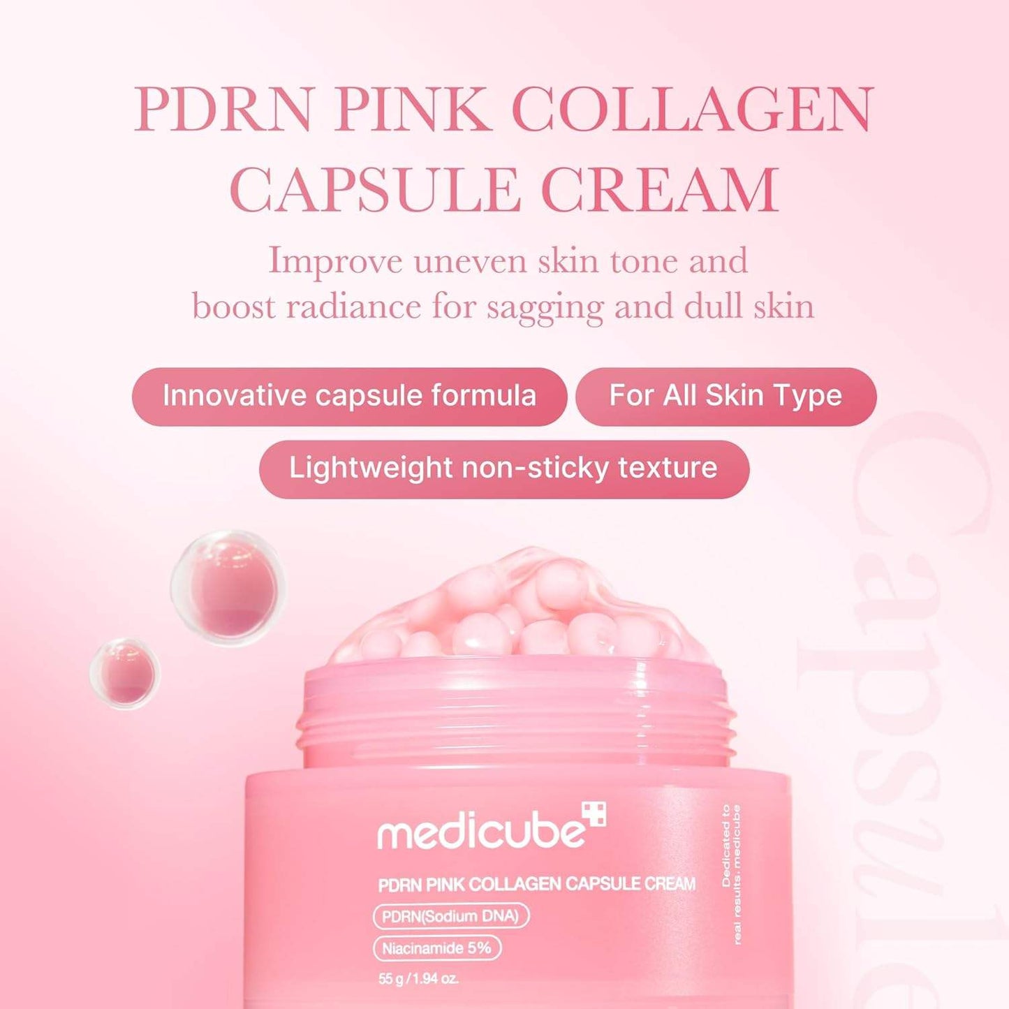 Medicube PDRN Pink Collagen Capsule Cream